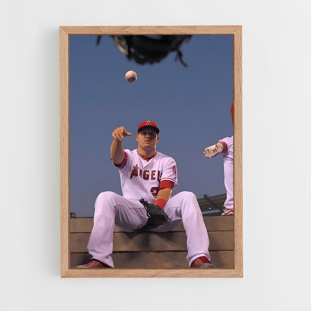 Poster Mike sur le Mur – affiche Baseball (vue 4)
